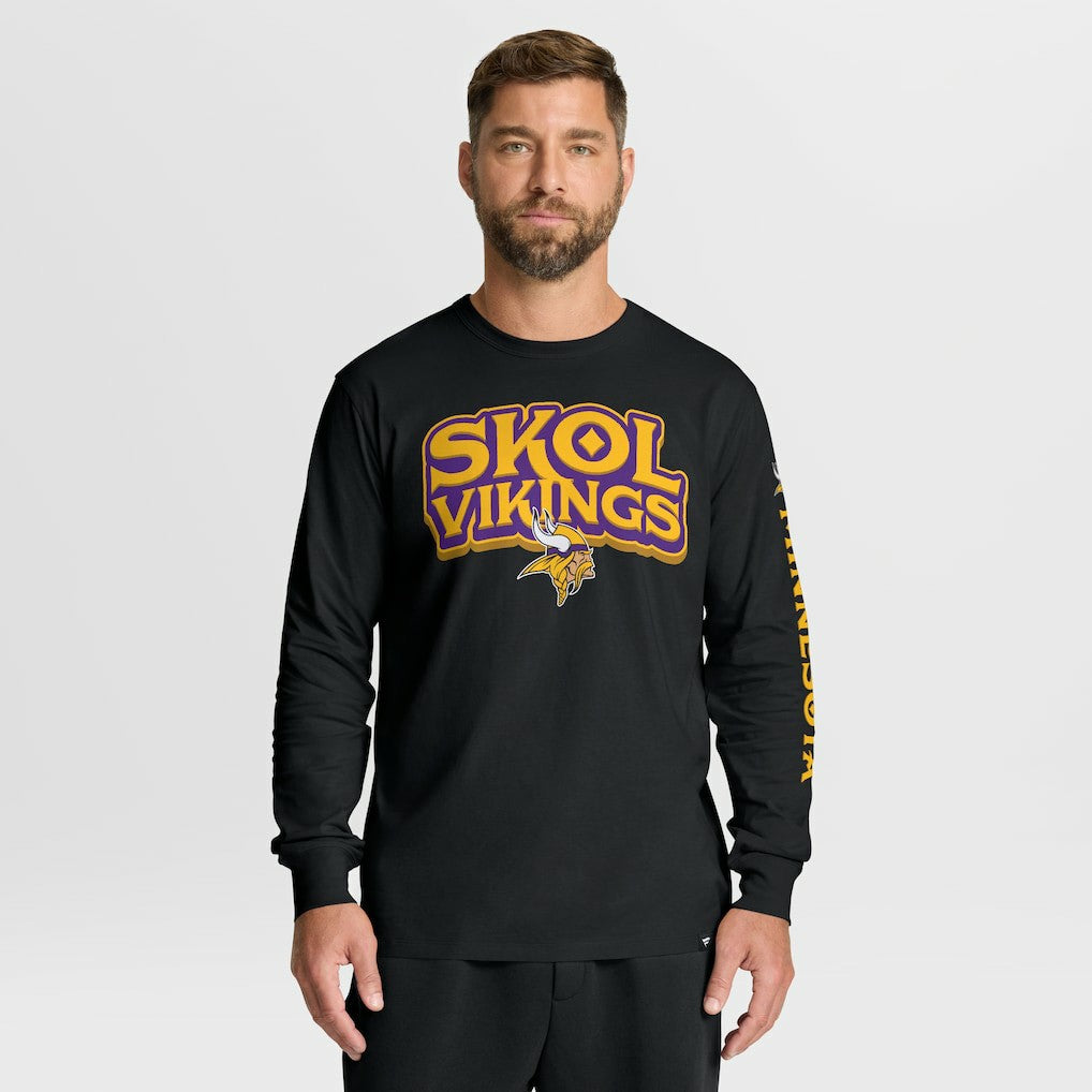 Minnesota Vikings Hometown Sweep Legacy Long Sleeve T-Shirt - Black - Fanatics
