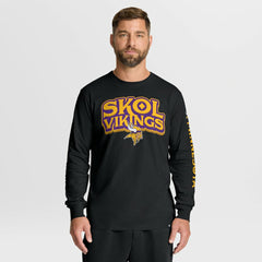 Minnesota Vikings Hometown Sweep Legacy Long Sleeve T-Shirt - Black - Fanatics