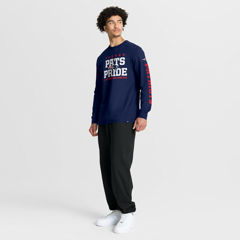 New England Patriots Hometown Sweep Legacy Long Sleeve T-Shirt - Navy - Fanatics