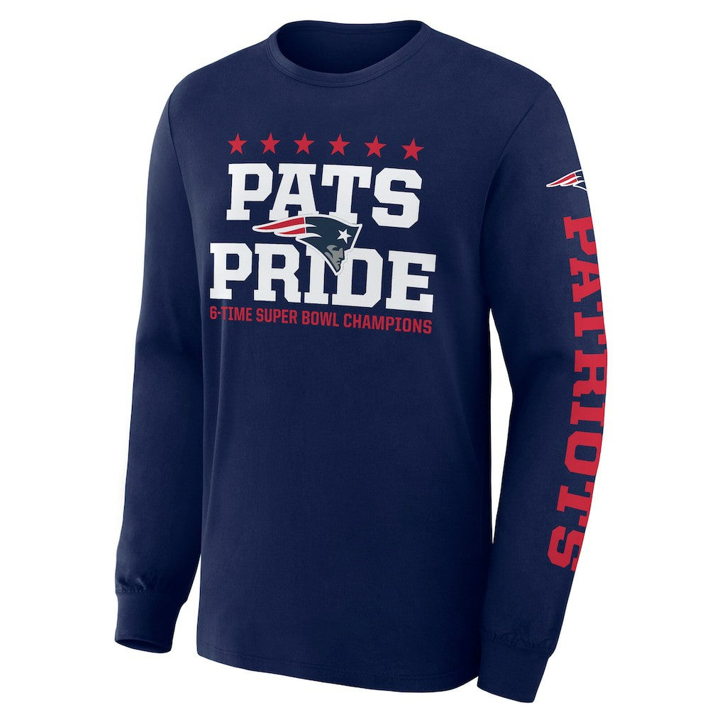 New England Patriots Hometown Sweep Legacy Long Sleeve T-Shirt - Navy - Fanatics