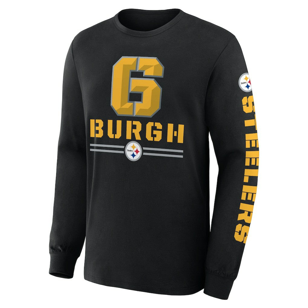 Pittsburgh Steelers Hometown Sweep Legacy Long Sleeve T-Shirt - Black - Fanatics