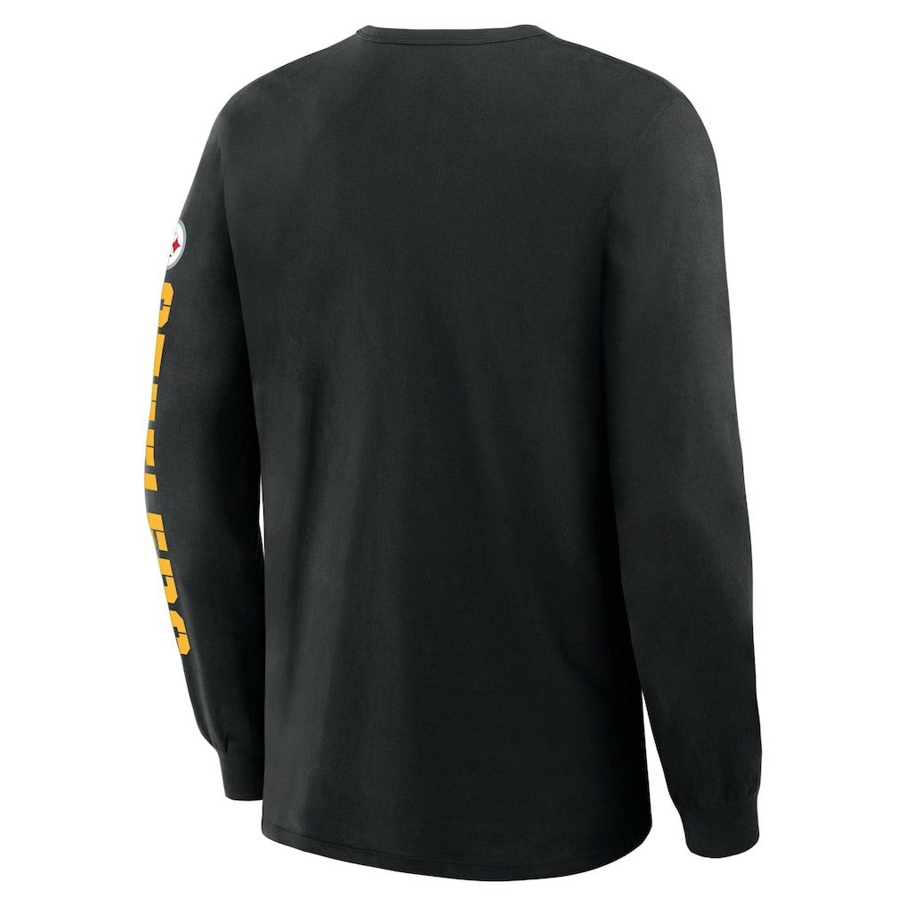 Pittsburgh Steelers Hometown Sweep Legacy Long Sleeve T-Shirt - Black - Fanatics
