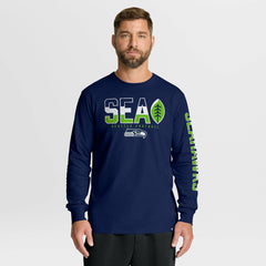 Seattle Seahawks Hometown Sweep Legacy Long Sleeve T-Shirt - College Navy - Fanatics