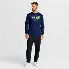 Seattle Seahawks Hometown Sweep Legacy Long Sleeve T-Shirt - College Navy - Fanatics