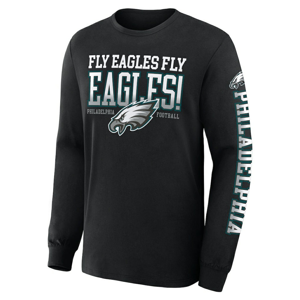Philadelphia Eagles Hometown Sweep Legacy Long Sleeve T-Shirt - Black - Fanatics