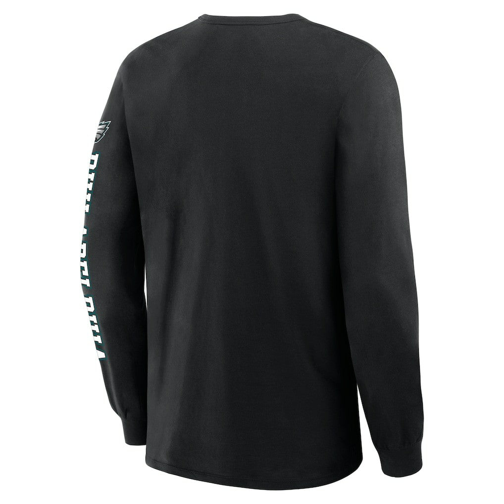 Philadelphia Eagles Hometown Sweep Legacy Long Sleeve T-Shirt - Black - Fanatics