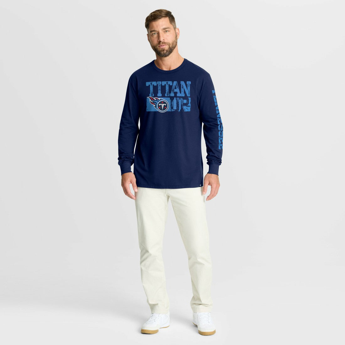 Tennessee Titans Hometown Sweep Legacy Long Sleeve T-Shirt - Navy - Fanatics