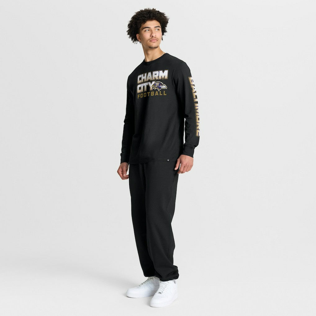Baltimore Ravens Hometown Sweep Legacy Long Sleeve T-Shirt - Black - Fanatics