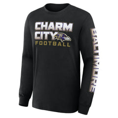 Baltimore Ravens Hometown Sweep Legacy Long Sleeve T-Shirt - Black - Fanatics