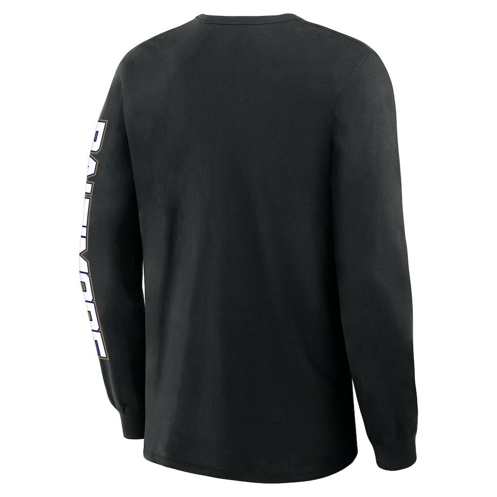 Baltimore Ravens Hometown Sweep Legacy Long Sleeve T-Shirt - Black - Fanatics
