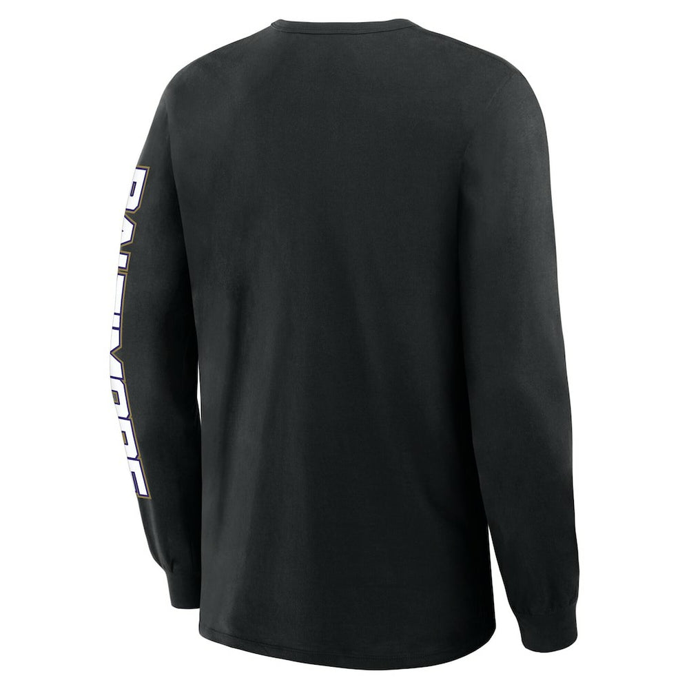 Baltimore Ravens Hometown Sweep Legacy Long Sleeve T-Shirt - Black - Fanatics