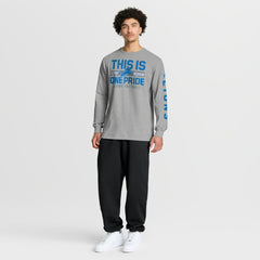 Detroit Lions Hometown Sweep Legacy Long Sleeve T-Shirt - Heather Gray - Fanatics