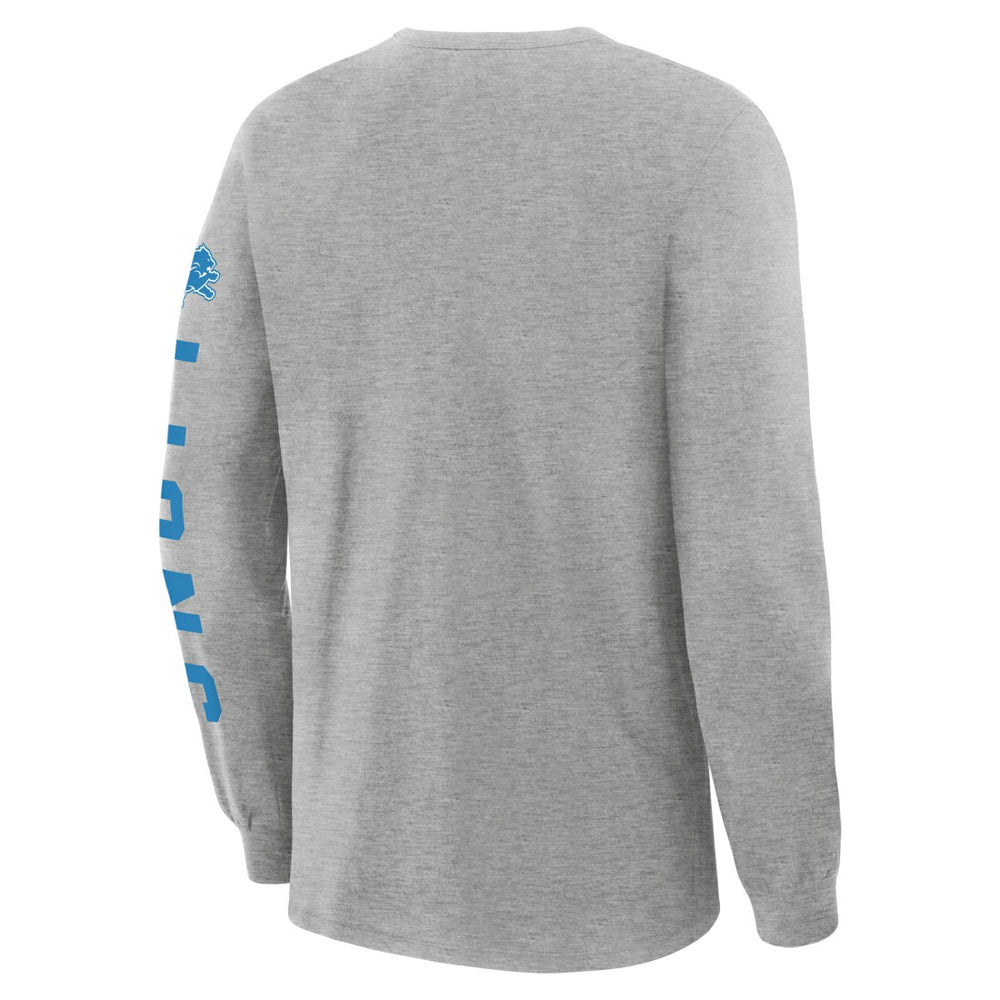 Detroit Lions Hometown Sweep Legacy Long Sleeve T-Shirt - Heather Gray - Fanatics