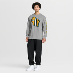 Green Bay Packers Hometown Sweep Legacy Long Sleeve T-Shirt - Heather Gray - Fanatics