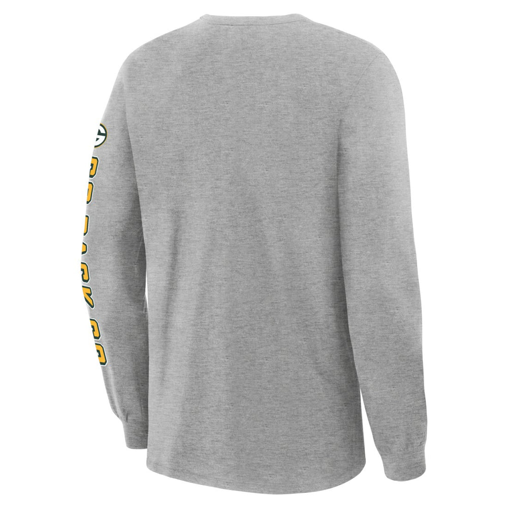 Green Bay Packers Hometown Sweep Legacy Long Sleeve T-Shirt - Heather Gray - Fanatics