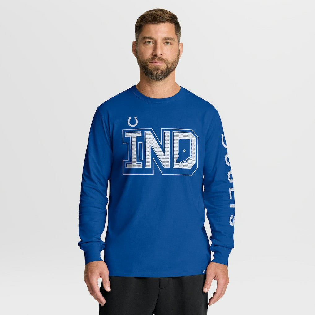 Indianapolis Colts Hometown Sweep Legacy Long Sleeve T-Shirt - Royal - Fanatics