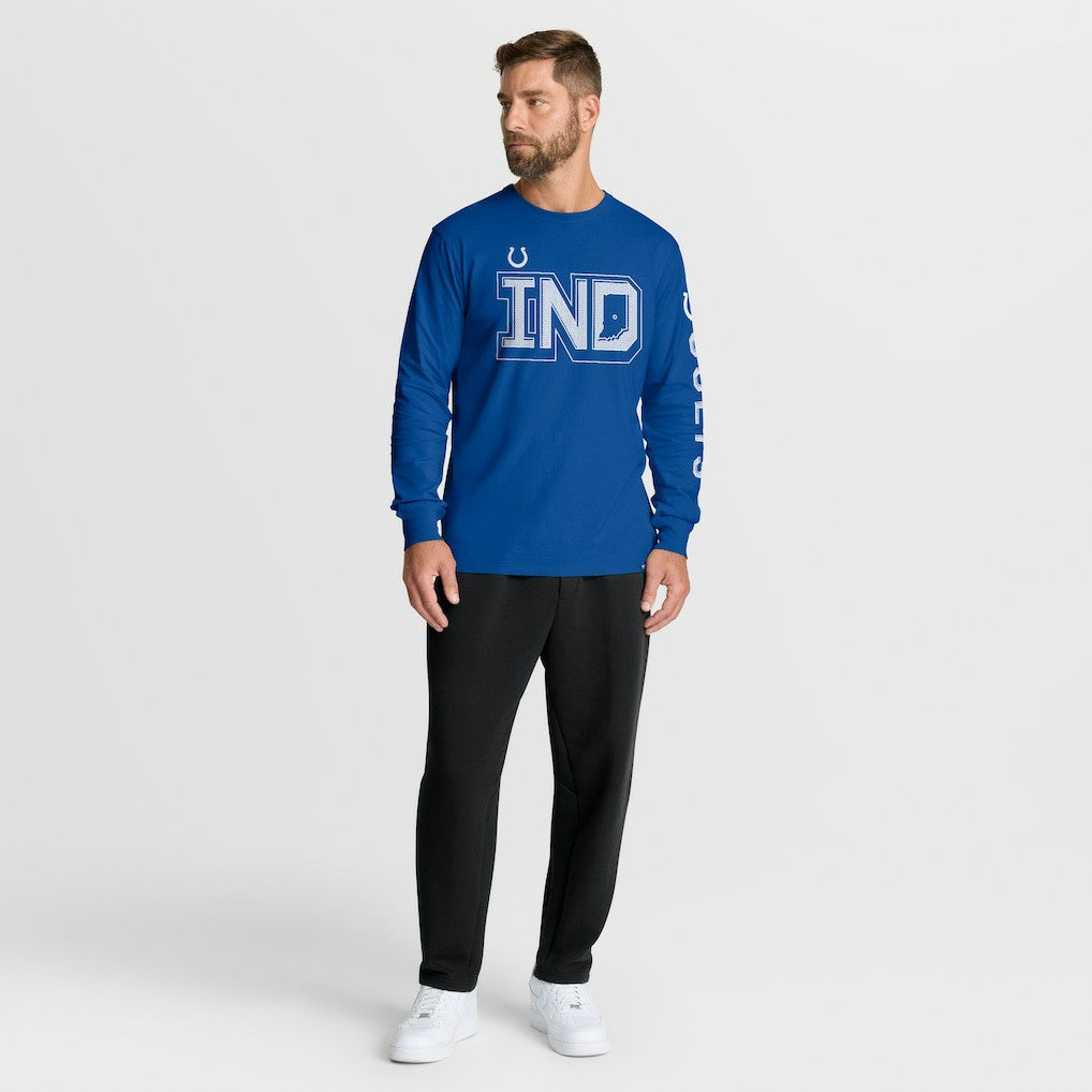 Indianapolis Colts Hometown Sweep Legacy Long Sleeve T-Shirt - Royal - Fanatics
