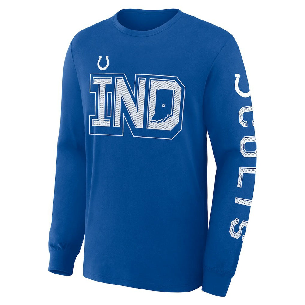 Indianapolis Colts Hometown Sweep Legacy Long Sleeve T-Shirt - Royal - Fanatics