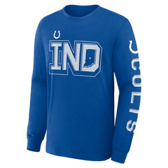 Indianapolis Colts Hometown Sweep Legacy Long Sleeve T-Shirt - Royal - Fanatics