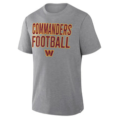 Washington Commanders First Down Tribute Tri-Blend T-Shirt - Heather Gray - Fanatics