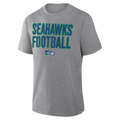 Seattle Seahawks First Down Tribute Tri-Blend T-Shirt - Heather Gray - Fanatics