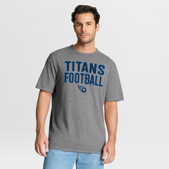 Tennessee Titans First Down Tribute Tri-Blend T-Shirt - Heather Gray - Fanatics