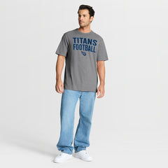 Tennessee Titans First Down Tribute Tri-Blend T-Shirt - Heather Gray - Fanatics