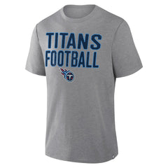 Tennessee Titans First Down Tribute Tri-Blend T-Shirt - Heather Gray - Fanatics