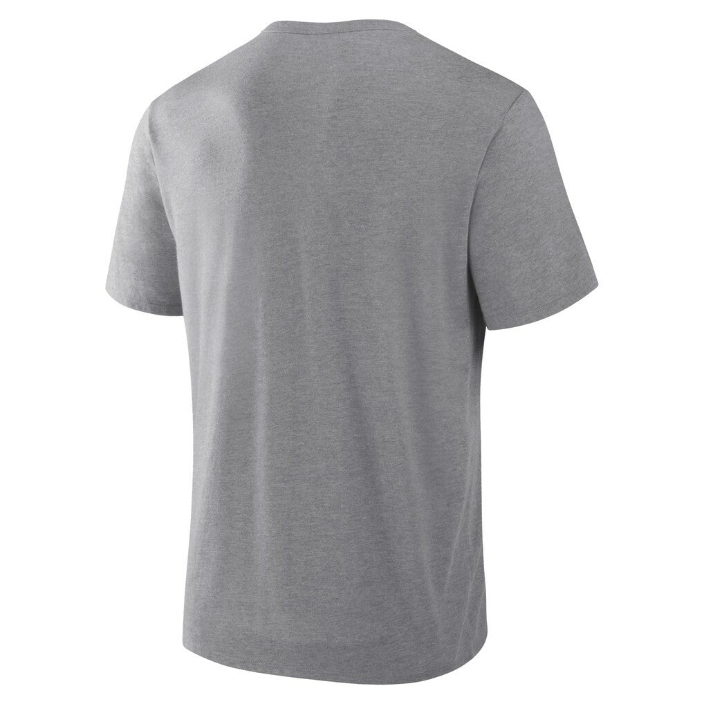 Miami Dolphins First Down Tribute Tri-Blend T-Shirt - Heather Gray - Fanatics
