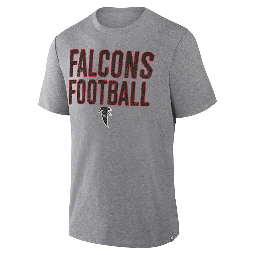 Atlanta Falcons First Down Tribute Tri-Blend T-Shirt - Heather Gray - Fanatics