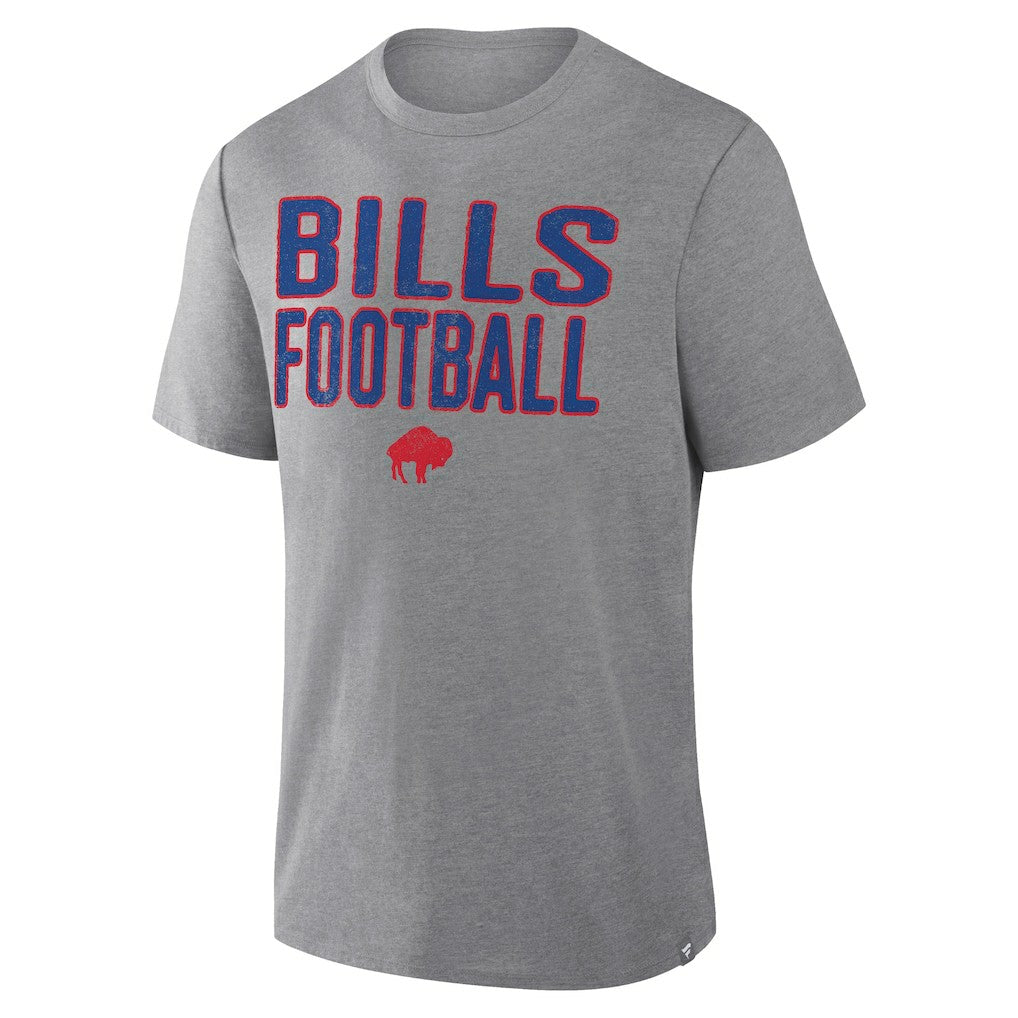 Buffalo Bills First Down Tribute Tri-Blend T-Shirt - Heather Gray - Fanatics
