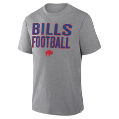 Buffalo Bills First Down Tribute Tri-Blend T-Shirt - Heather Gray - Fanatics