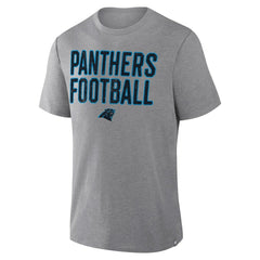 Carolina Panthers First Down Tribute Tri-Blend T-Shirt - Heather Gray - Fanatics
