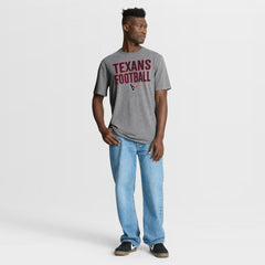 Houston Texans First Down Tribute Tri-Blend T-Shirt - Heather Gray - Fanatics
