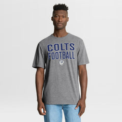 Indianapolis Colts First Down Tribute Tri-Blend T-Shirt - Heather Gray - Fanatics