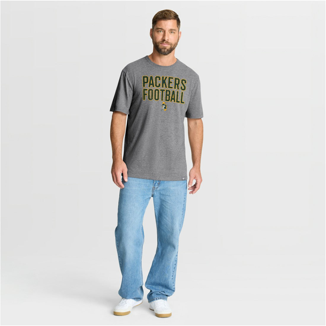 Green Bay Packers First Down Tribute Tri-Blend T-Shirt - Heather Gray - Fanatics
