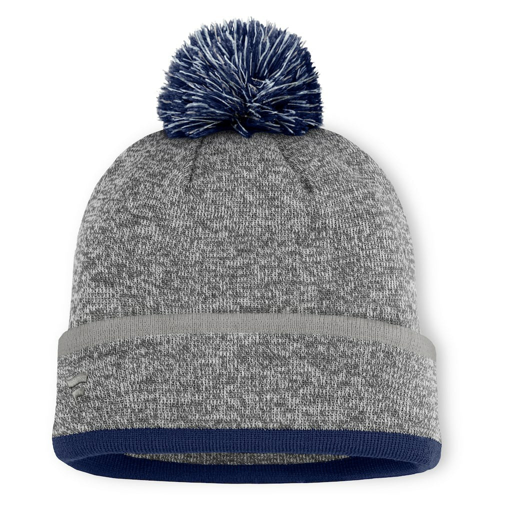 Dallas Cowboys Motion Cuffed Knit Hat with Pom - Heather Gray - Fanatics