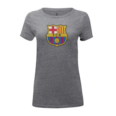 Barcelona 1863FC Women's Color Badge Tri-Blend T-Shirt Heather Gray