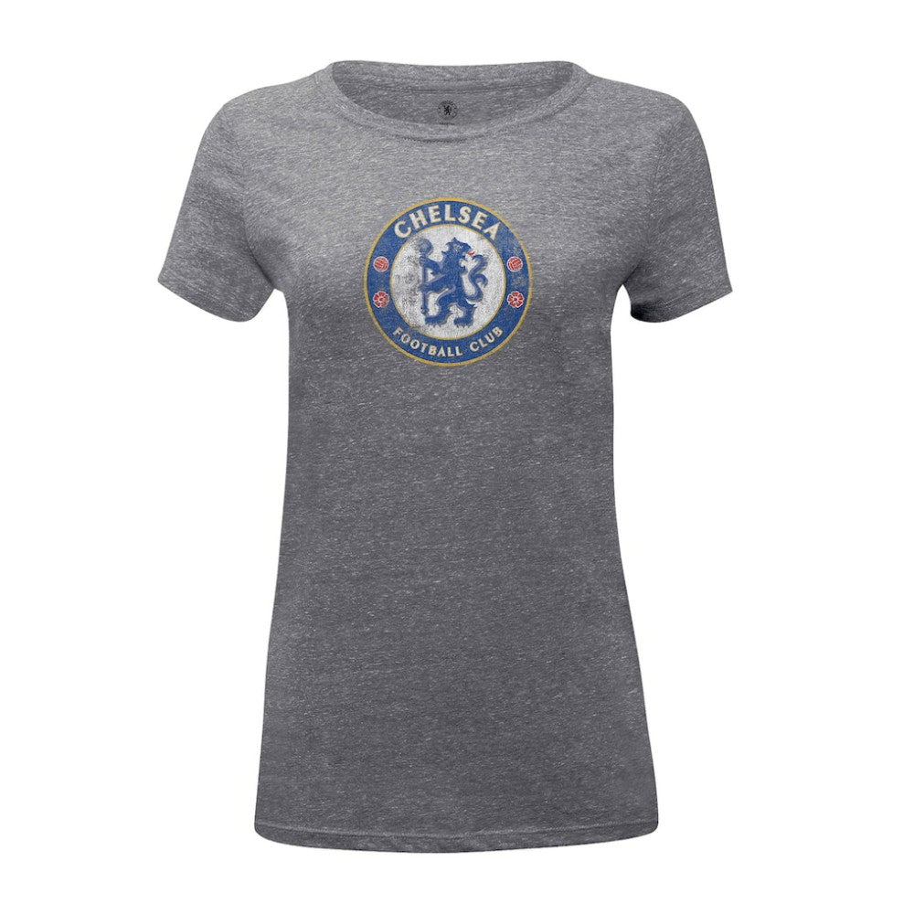 Chelsea 1863FC Women's Color Badge Tri-Blend T-Shirt Heather Gray