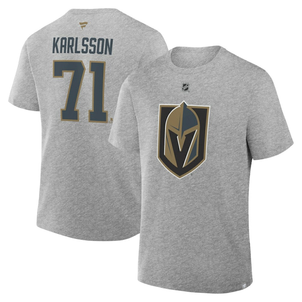 William Karlsson Vegas Golden Knights Fanatics Authentic Stack Name & Number T-Shirt - Heather Gray | Fanatics Lifestyle