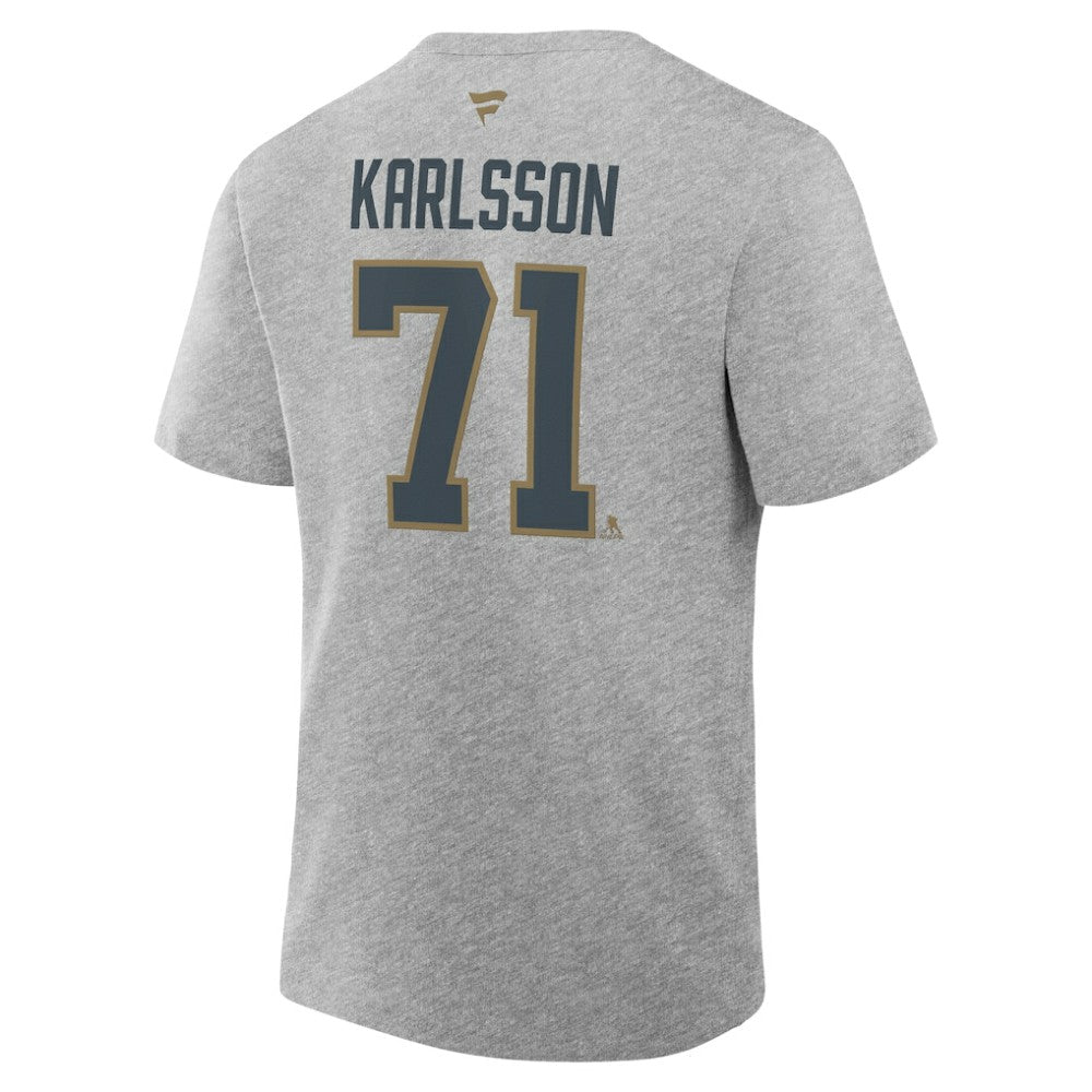 William Karlsson Vegas Golden Knights Fanatics Authentic Stack Name & Number T-Shirt - Heather Gray | Fanatics Lifestyle