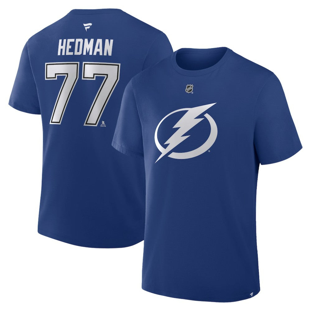 Victor Hedman Tampa Bay Lightning Fanatics Authentic Stack Name & Number T-Shirt - Blue | Fanatics discount