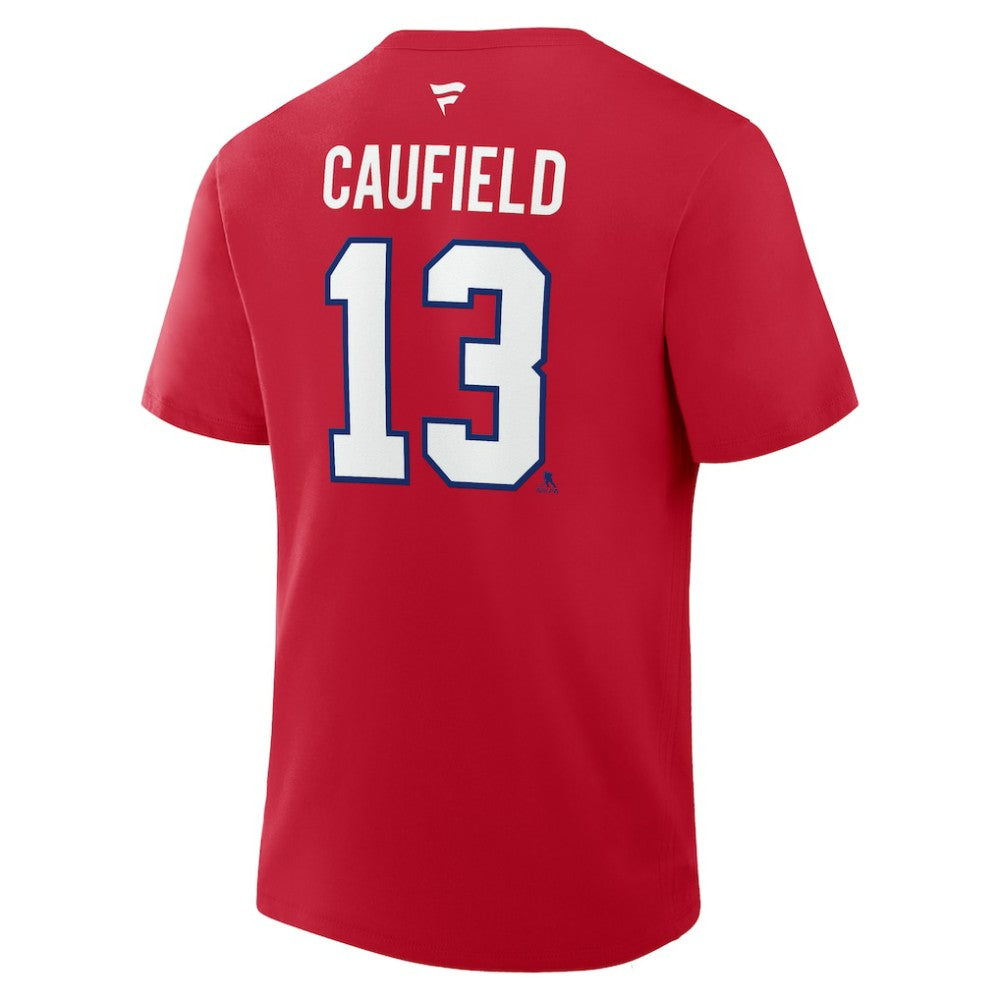 Cole Caufield Montreal Canadiens Fanatics Authentic Stack Name & Number T-Shirt - Red | Fanatics Clearance