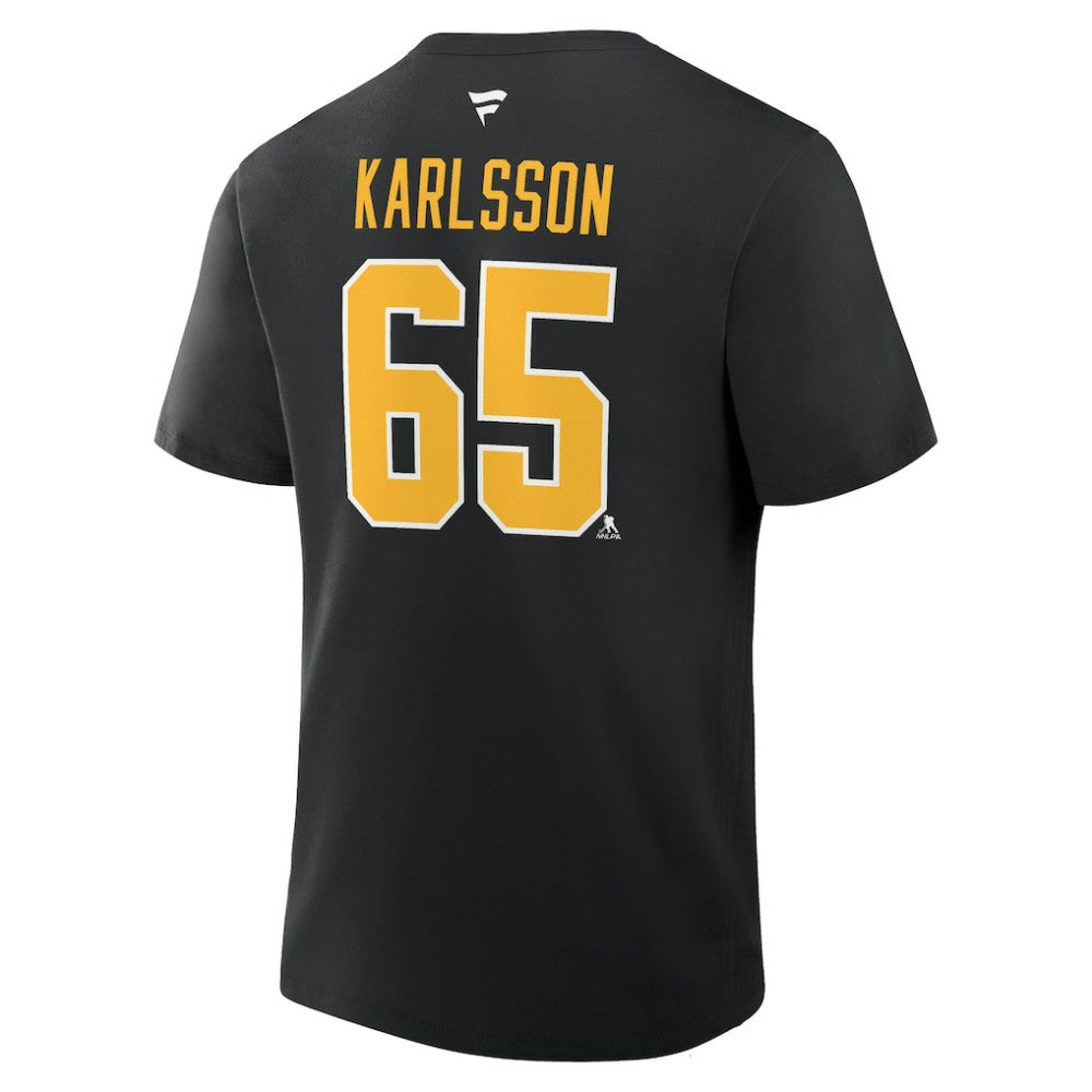 Erik Karlsson Pittsburgh Penguins Fanatics Authentic Stack Name & Number T-Shirt - Black | Fanatics discount