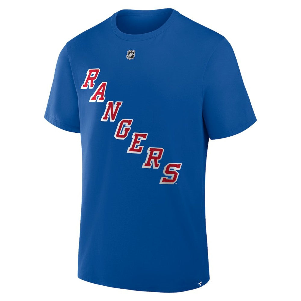 Mika Zibanejad New York Rangers Fanatics Authentic Stack Name & Number T-Shirt - Blue | Fanatics discount