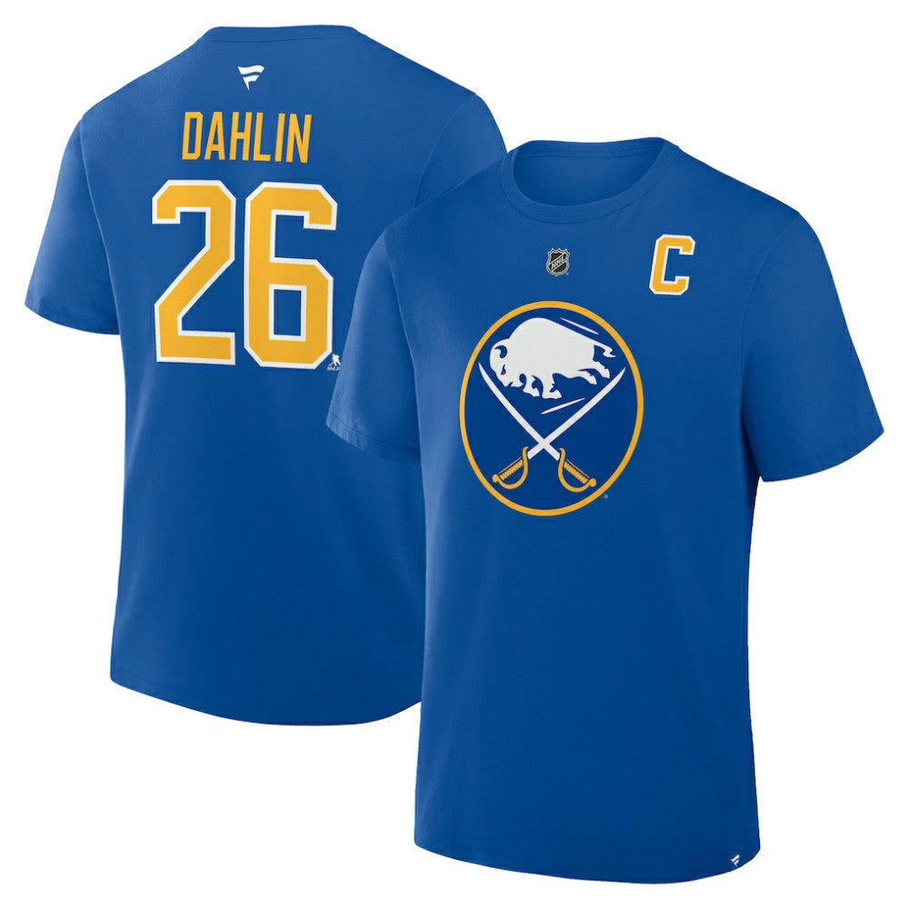 Rasmus Dahlin Buffalo Sabres Fanatics Authentic Stack Name & Number T-Shirt - Royal | Fanatics discount