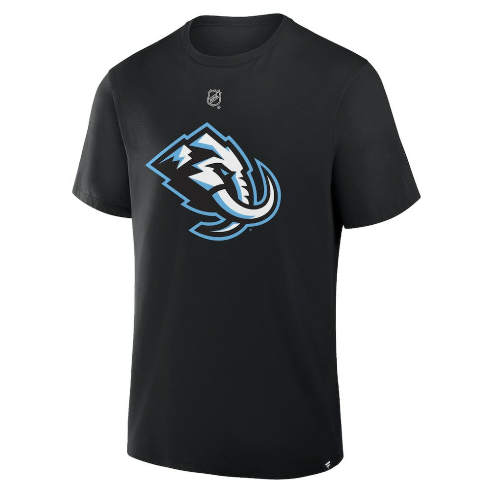 Logan Cooley Utah Mammoth Fanatics Authentic Stack Name & Number T-Shirt - Black | Fanatics Lifestyle