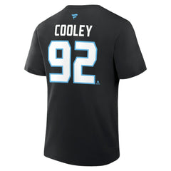 Logan Cooley Utah Mammoth Fanatics Authentic Stack Name & Number T-Shirt - Black | Fanatics Lifestyle