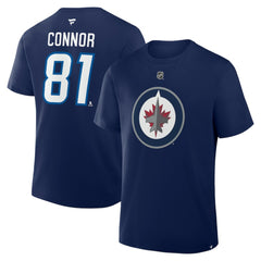 Kyle Connor Winnipeg Jets Fanatics Authentic Stack Name & Number T-Shirt - Navy | Fanatics Lifestyle