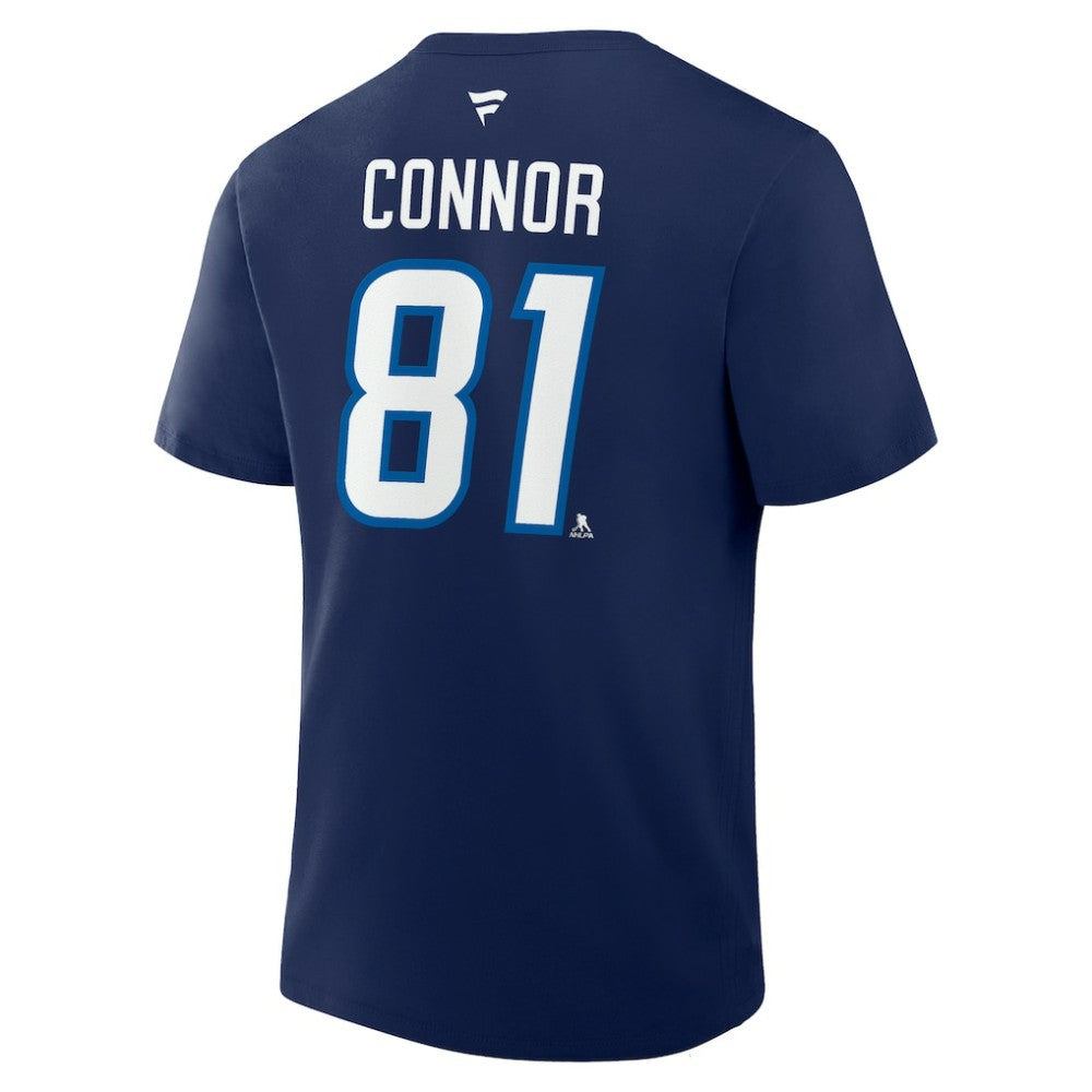 Kyle Connor Winnipeg Jets Fanatics Authentic Stack Name & Number T-Shirt - Navy | Fanatics Lifestyle